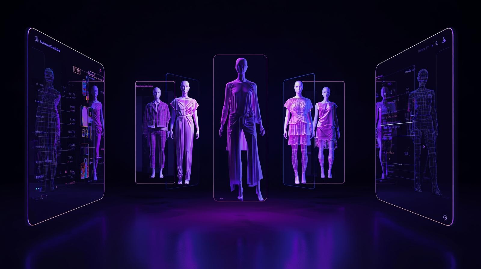 AI-powered virtual fashion studio interface