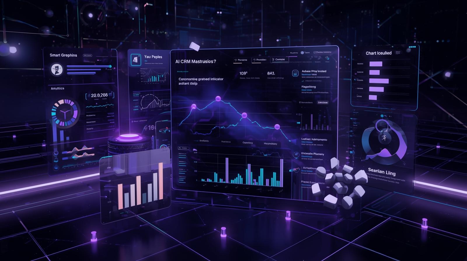 AI CRM dashboard interface