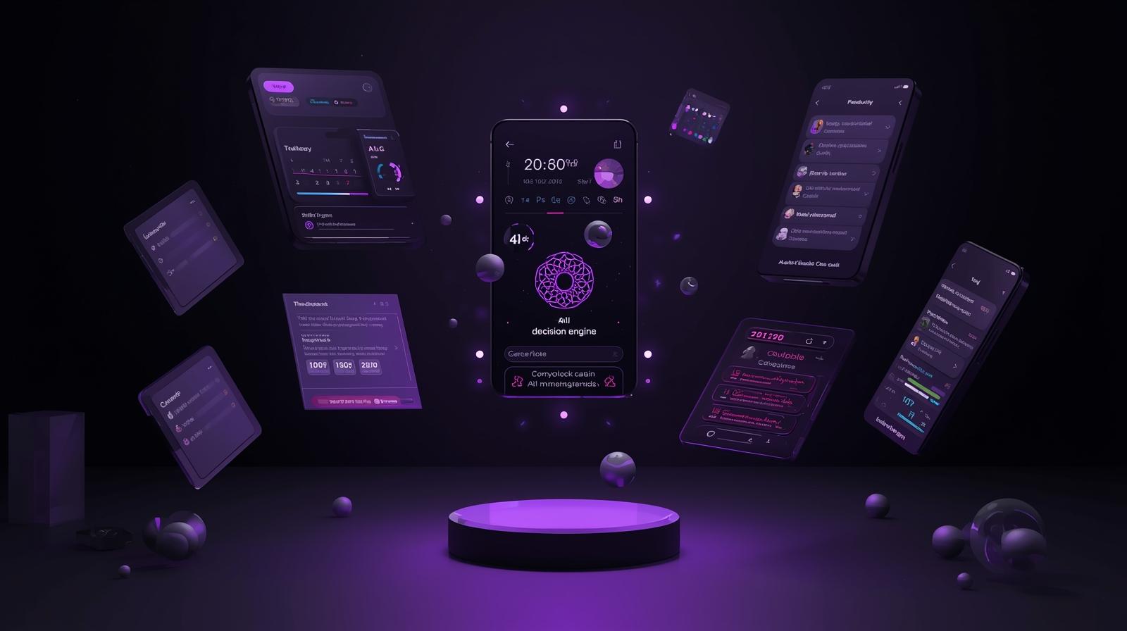 AI productivity and finance planning interface